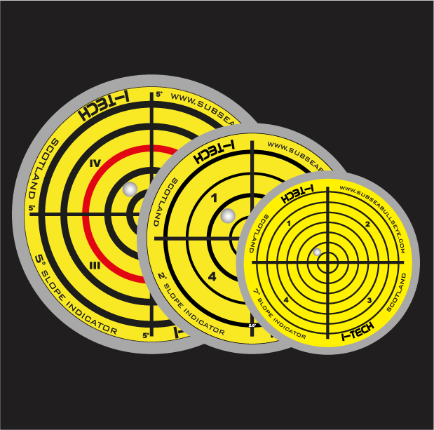 Image showing 3 sizes of subsea bullseyes