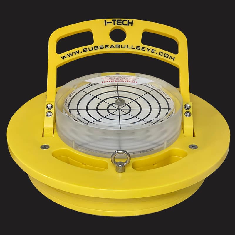 Custom designed I-TECH Bullseye mount with portable handle and plug shape